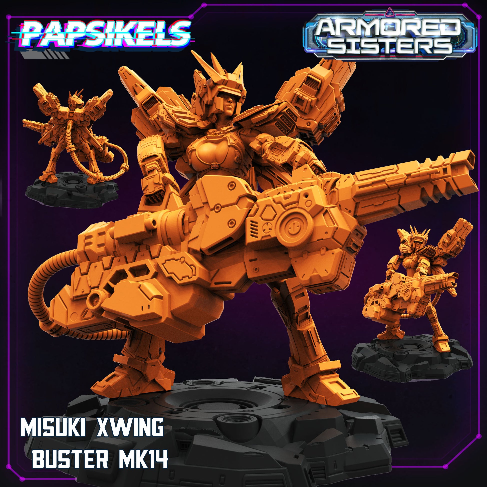 Papsikels Armored Sisters Campaign, Papsikels, 32mm or 75mm Mini