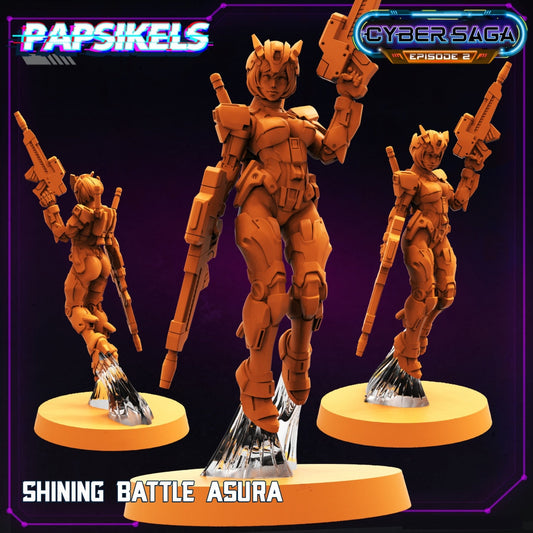 Cyberpunk, Cybersaga Shining Battle Asura, Papsikels, 32mm Mini