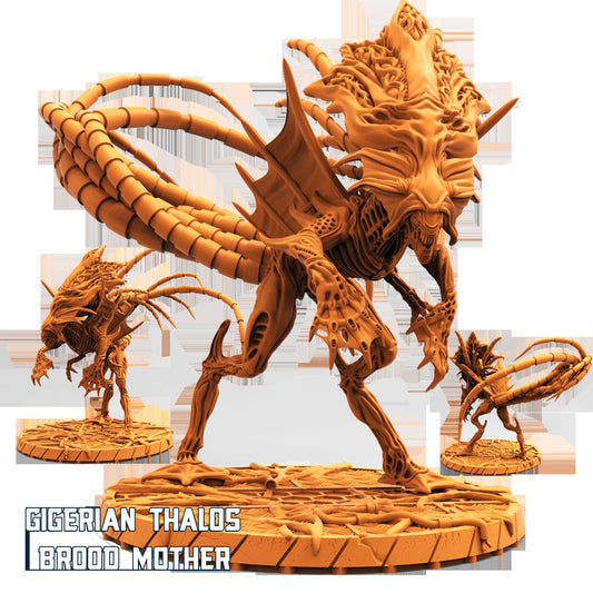 Xeno Gigerian Thalos Brood Mother, Papsikels, Resin Miniature