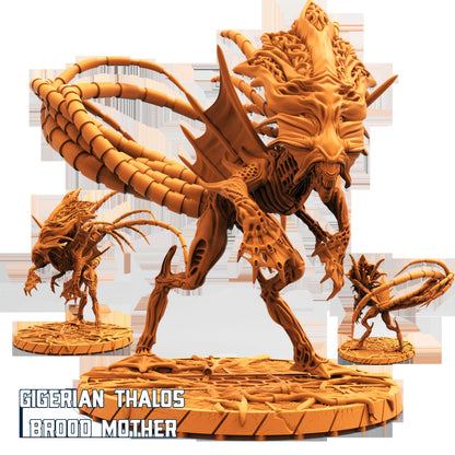 Xeno Gigerian Thalos Brood Mother, Papsikels, Resin Miniature