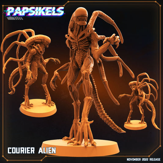 Xenomorph Courier Alien, Papsikels Miniature, 32mm