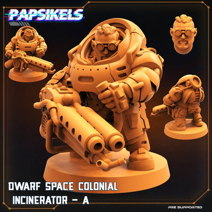 Dwarf Space Colonials, Papsikels, 32mm Mini