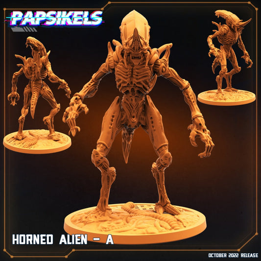 Xenomorph - Horned Aliens, Papsikels, Resin - Tabletop miniature - 32mm