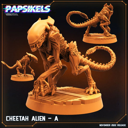 Xenomorph Cheetah Aliens, Papsikels Miniature, 32mm