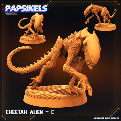 Xenomorph Cheetah Aliens, Papsikels Miniature, 32mm