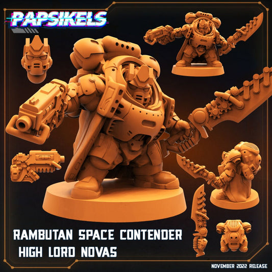 Rambutan - Space Contenders, Papsikels, Resin - Tabletop miniature - 32mm