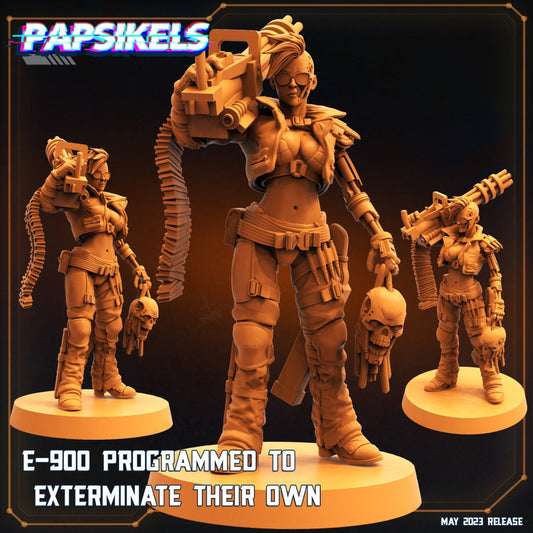 E-900 Exterminator Unit - Reprogrammed to Exterminate Their Own, Papsikels, 32mm Mini
