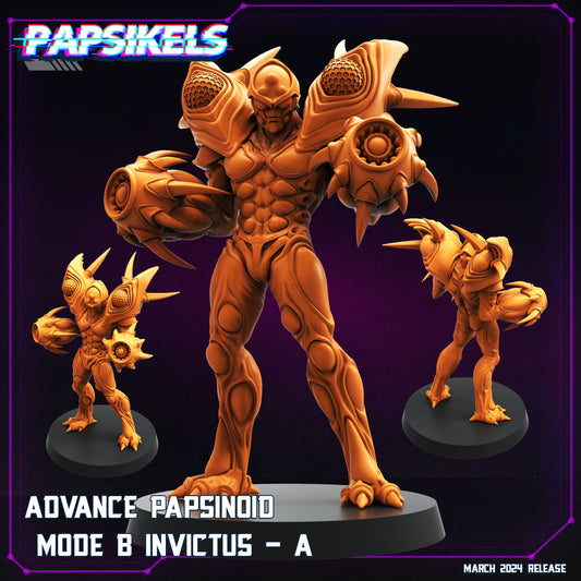 Cyberpunk, Advance Papsinoid Invictus - Mode B (Guyver), Papsikels, 32mm Mini