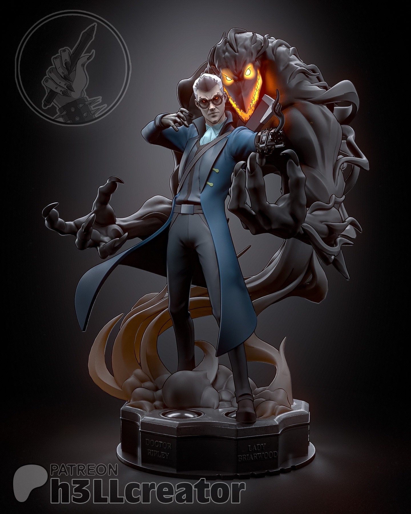 Percival de Rolo Miniature - Critical Role Fan Art DIY Model Kit - 1:15 Scale Legends of Vox Machina