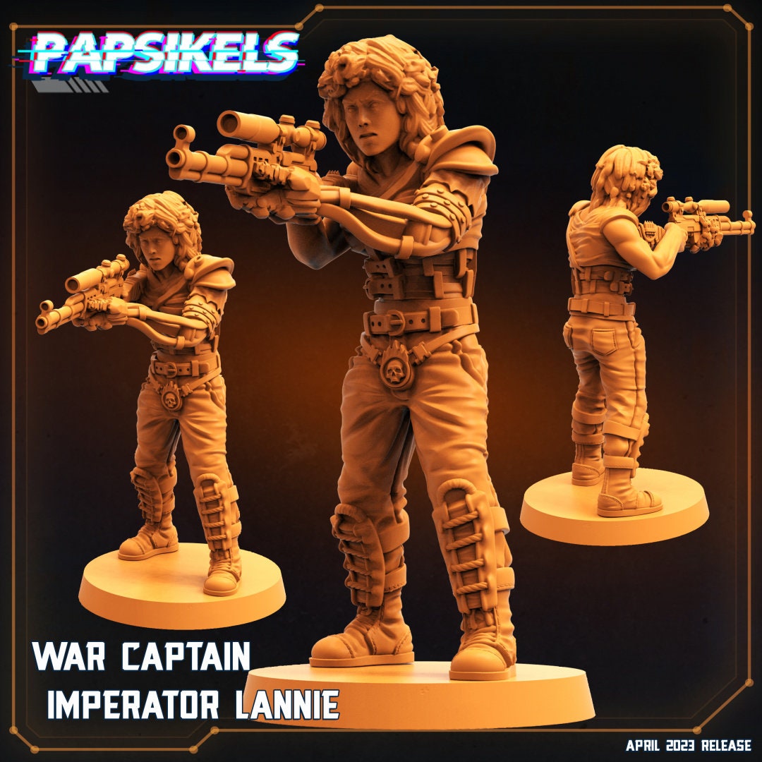 War Captain Imperator Lannie - Ripley, Papsikels, 32mm Mini