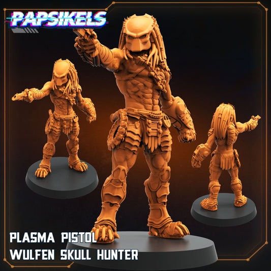 Skull Hunters - Plasma Pistol Wulfen Skull Hunter, Papsikels, Resin - Tabletop miniature - 32mm