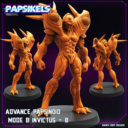 Cyberpunk, Advance Papsinoid Invictus - Mode B (Guyver), Papsikels, 32mm Mini