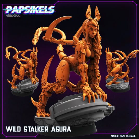 Cyberpunk, Wild Stalker Azura, Papsikels, 32mm or 75mm Mini