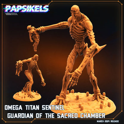 The Omegas, Omega Titan - Sentinel of the Sacred Chamber, Papsikels , Resin Miniature - Tabletop miniature - 32mm