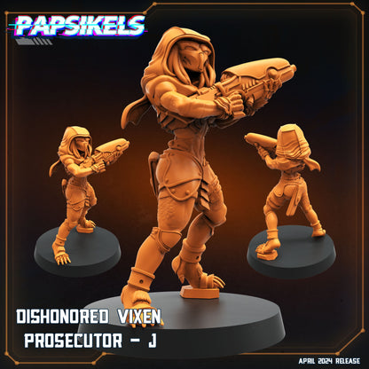 Xenowars Dishonored Vixen Persecutor Squad Set 2, Papsikels, Miniatures