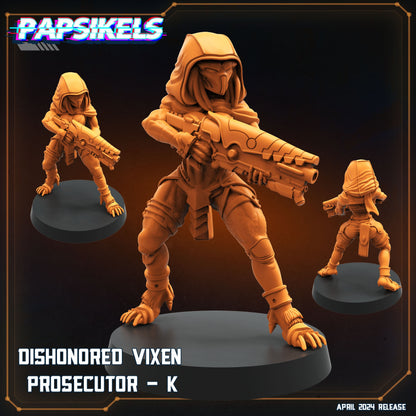 Xenowars Dishonored Vixen Persecutor Squad Set 2, Papsikels, Miniatures