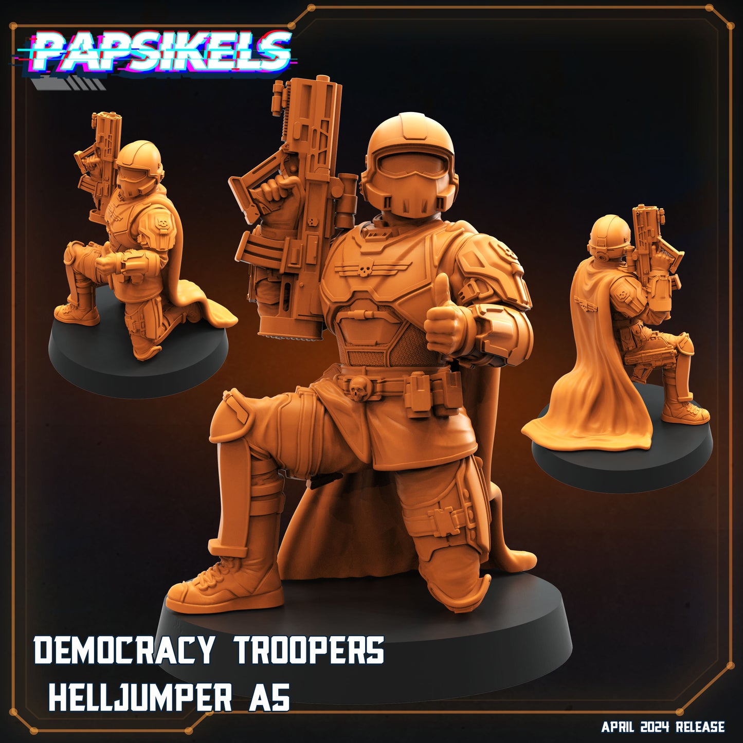 Helljumpers, Democracy Troopers, Papsikels, 32mm Mini