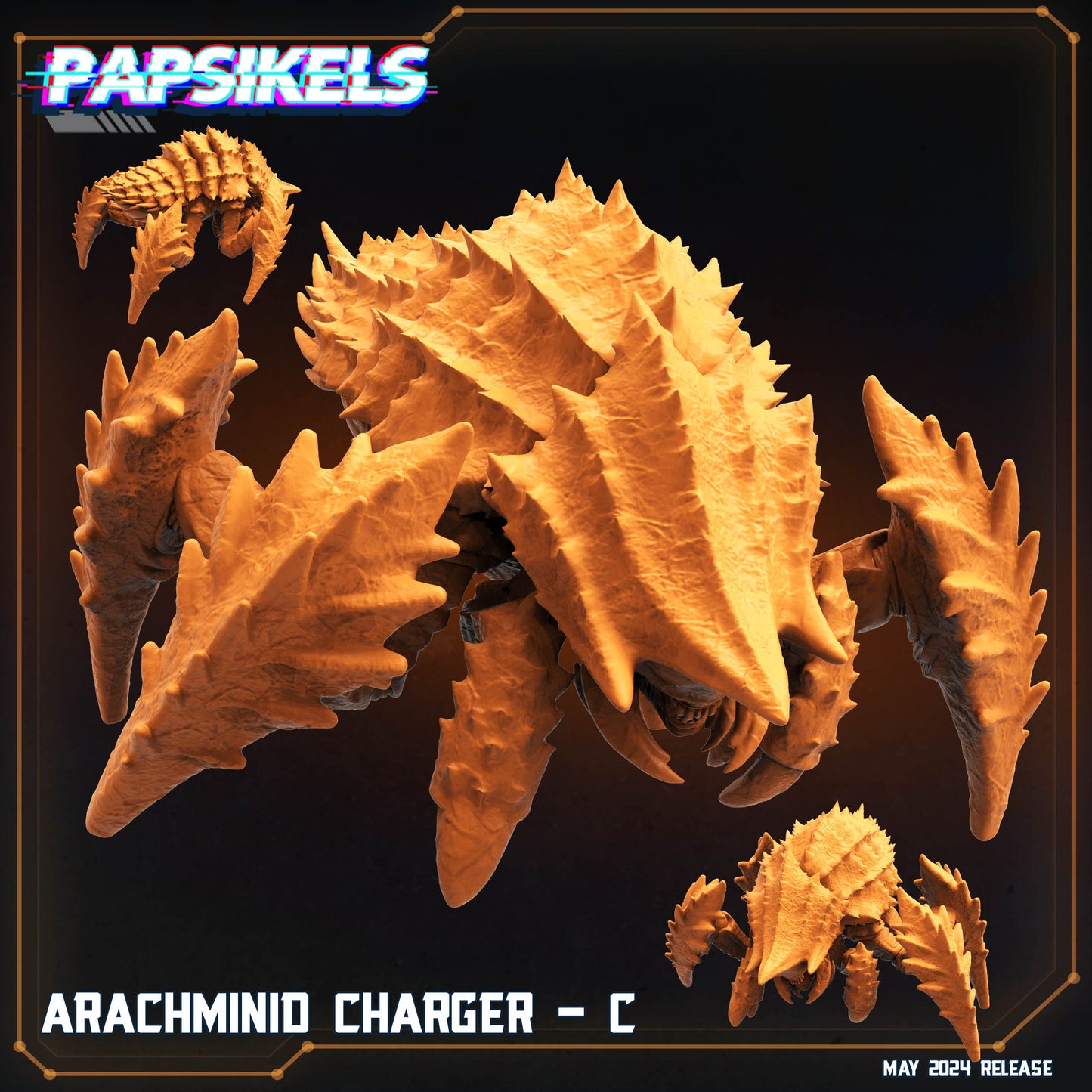 Arachminid Charger | Papsikels | 32mm Miniature