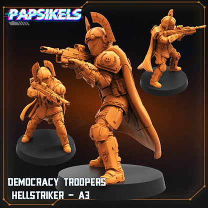 Helljumpers, Democracy Troopers Hellstrikers, Papsikels, 32mm Mini