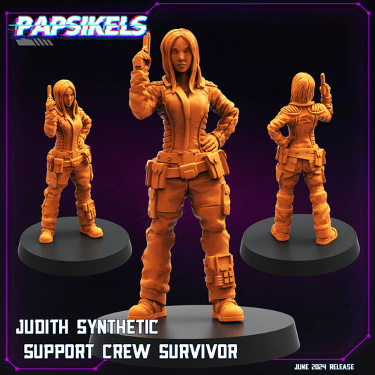 Cyberpunk ,Judith Support Crew Survivor, Papsikels, 32mm Mini
