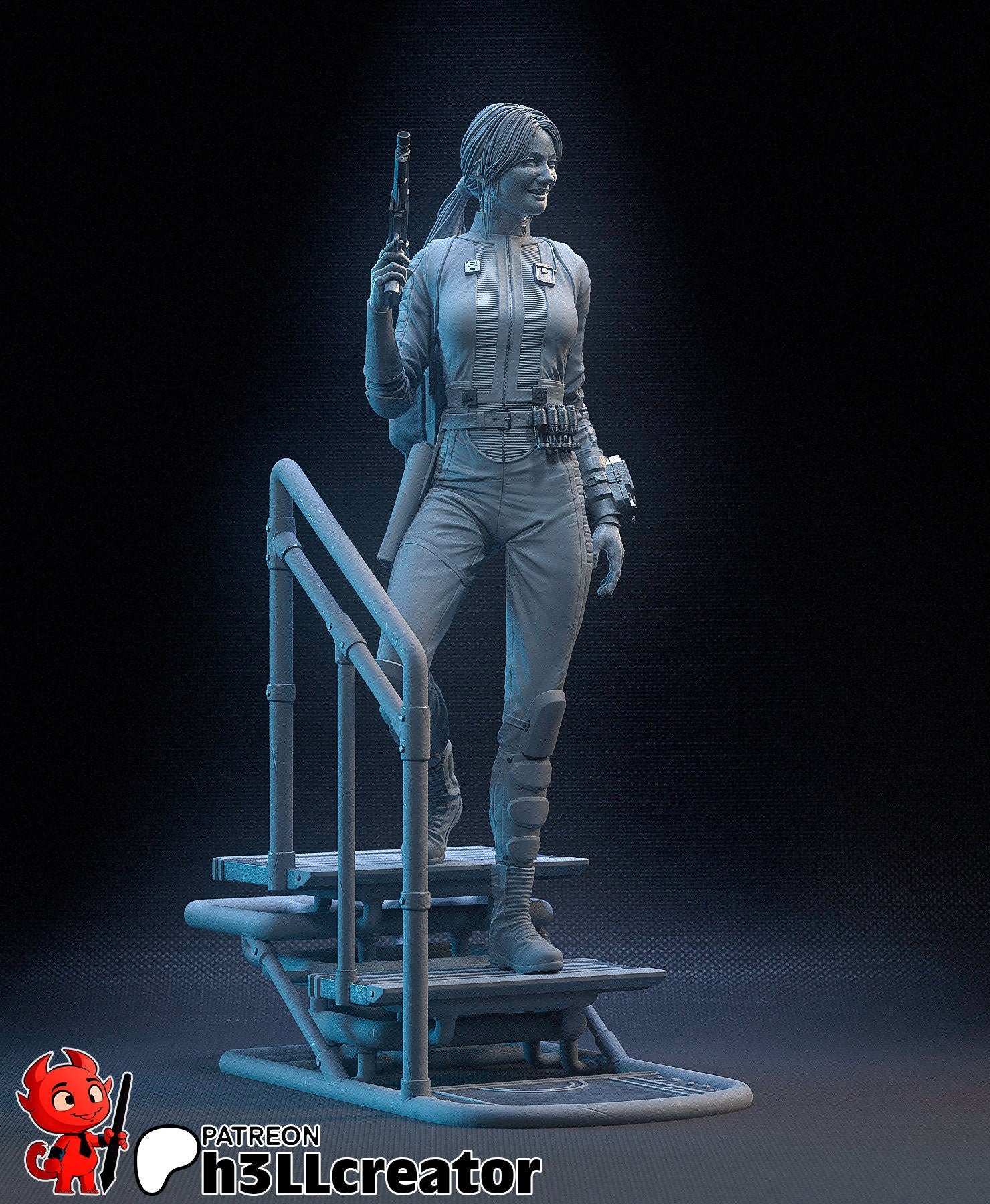 Lucy MacLean - Fallout TV Series (fan art) | Miniature scale 1:15 | h3LL Creator | DIY Model Kit