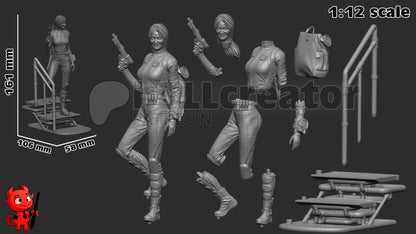 Lucy MacLean - Fallout TV Series (fan art) | Miniature scale 1:15 | h3LL Creator | DIY Model Kit
