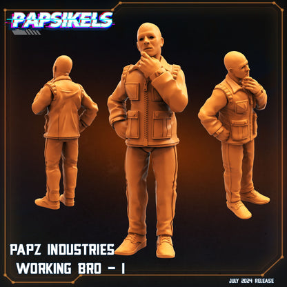 Aliens Vs Humans, Working Bros Set 2 / Working Joes , Papsikels, 32mm Mini