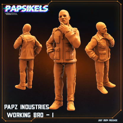Aliens Vs Humans, Working Bros Set 2 / Working Joes , Papsikels, 32mm Mini