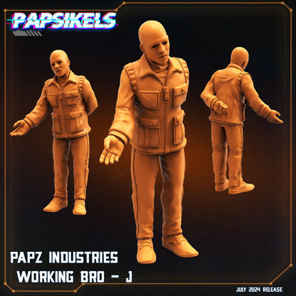 Aliens Vs Humans, Working Bros Set 2 / Working Joes , Papsikels, 32mm Mini