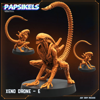 Xenomorph Drones: 32mm Miniatures for Aliens vs Humans Resurgence - Papsikels Sci-Fi Tabletop Gaming