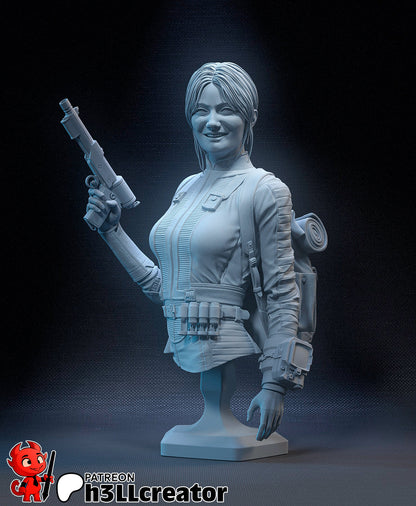 Lucy MacLean - Fallout TV Series (fan art) | Miniature scale 1:15 | h3LL Creator | DIY Model Kit