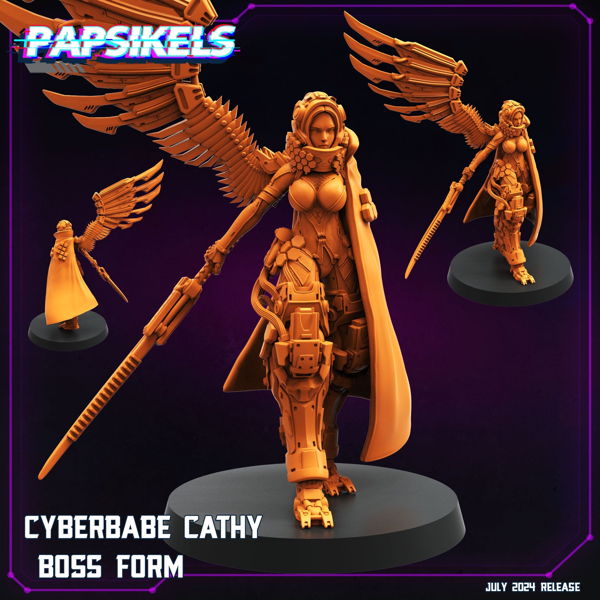 Cyberpunk, Cyberbabe Cathy, Papsikels, 32mm or 75mm Mini
