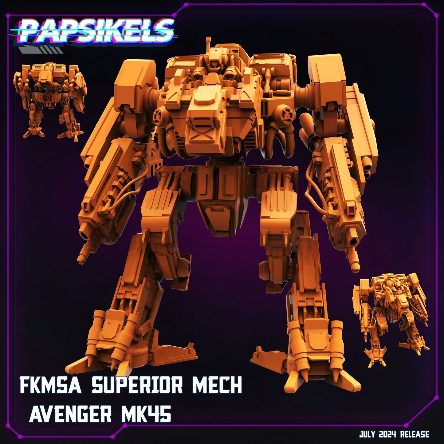 FKMSA Advance Battle Droid Havenger Units, miniature sculpted by Papsikels. Mini wargaming/ Wargames/ TTRPG/ Cyberpunk