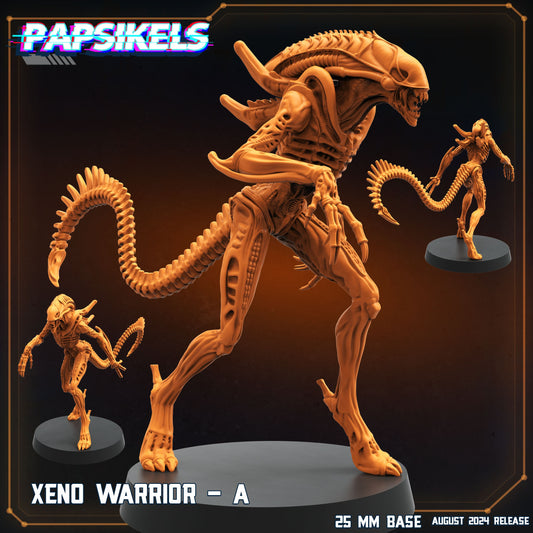 Alien Xenomorph Warriors 32mm Miniature for Sci-Fi RPG, Tabletop Gaming - Papsikels Resurgence Collection