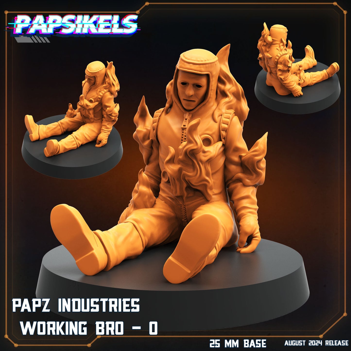 Aliens Vs Humans, Working Bros Set 3 / Working Joes , Papsikels, 32mm Mini