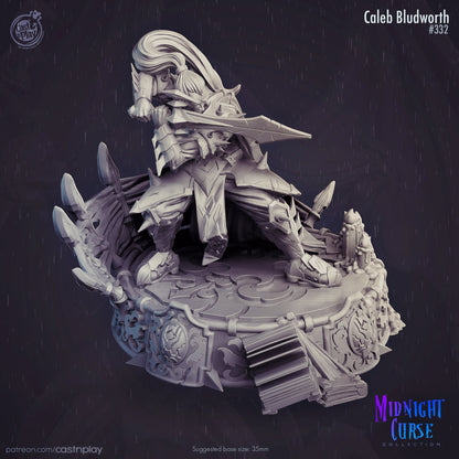 Caleb Bludworth | Throwback | August 2024 | 32mm Scale | 35mm Base | CastNPlay | Dungeons and Dragons | TTRPG | Resin Miniatures