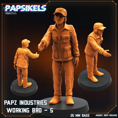 Aliens Vs Humans, Working Bros Set 3 / Working Joes , Papsikels, 32mm Mini