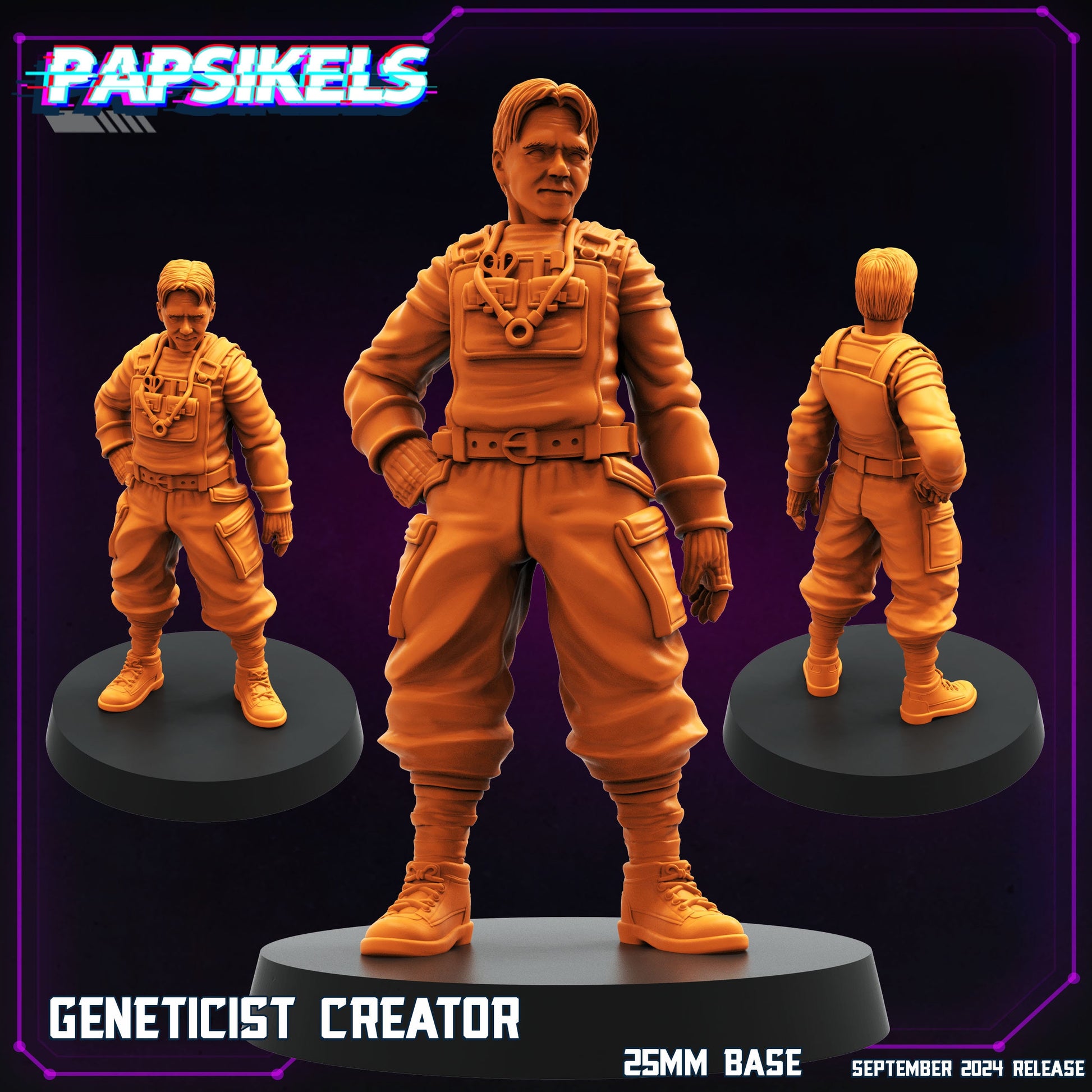 Cyberpunk, Geneticist Creator, Papsikels, 32mm Mini