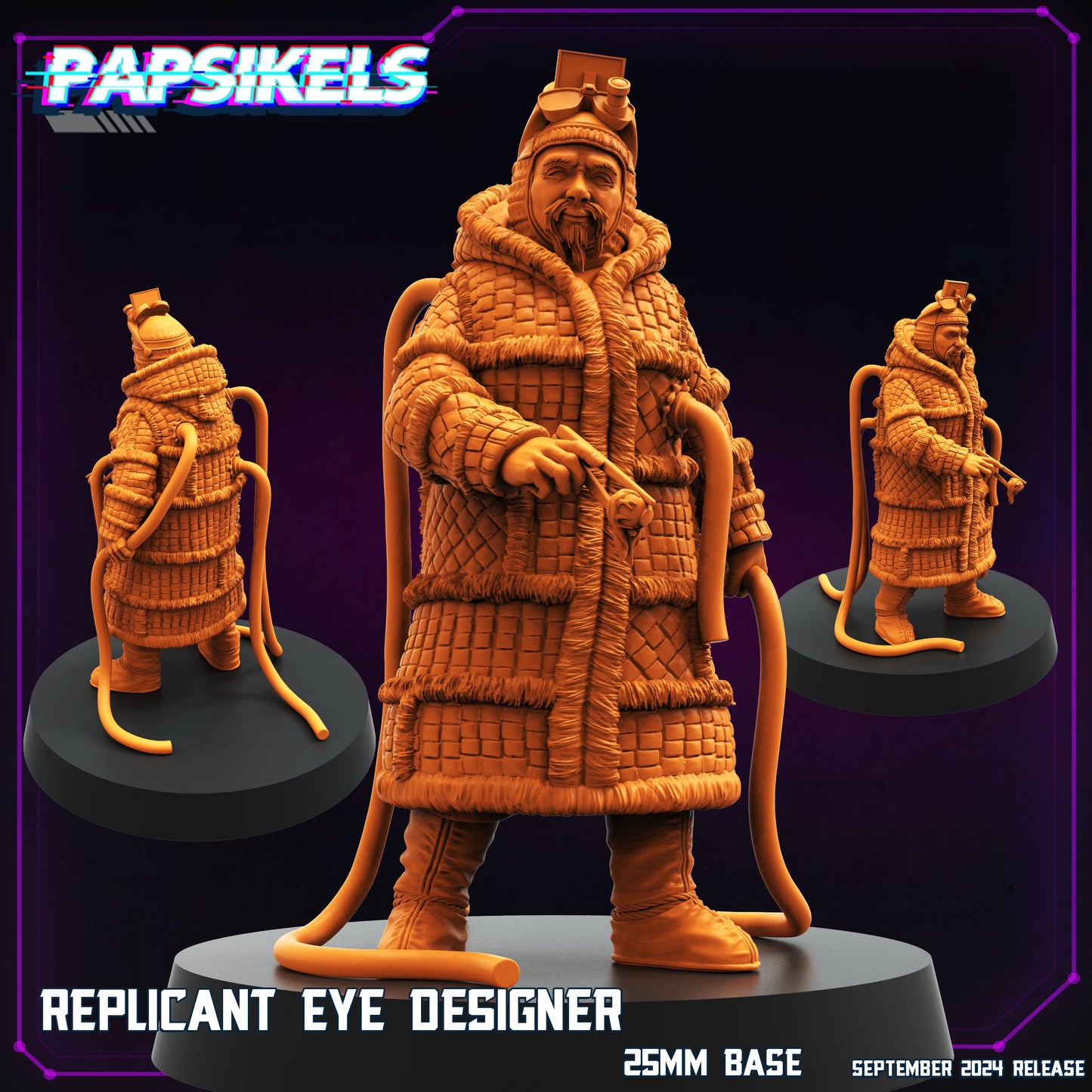 Cyberpunk, Blade Runner Nexus 6 Replicant Eye Designer, Papsikels, 32mm Mini