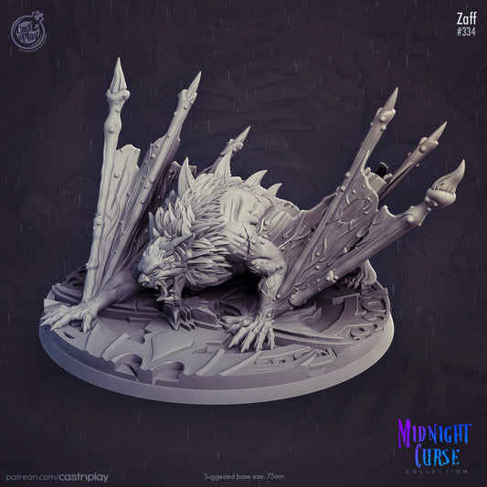 Zaff | Throwback | August 2024 | 32mm Scale | 75mm Base | CastNPlay | Dungeons and Dragons | TTRPG | Resin Miniatures