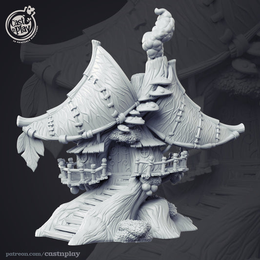 Fairy House | Forest Creatures | February 2020 | 32mm Scale | CastNPlay | Dungeons and Dragons | TTRPG | Resin Miniatures