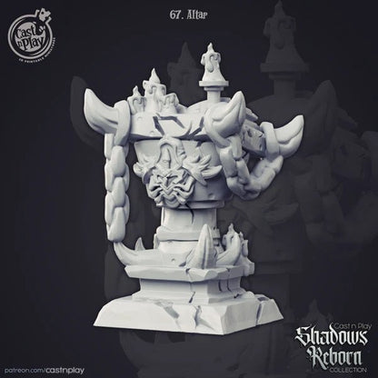 Altar | Shadows Reborn| July 2019 | 32mm Scale | CastNPlay | Dungeons and Dragons | TTRPG | Resin Miniatures
