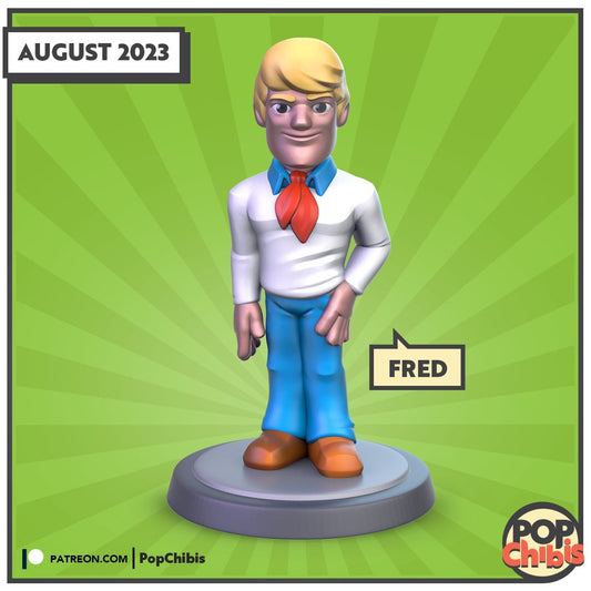 Scooby Doo - Fred Chibi | KS | 75mm Scale | Pop Minis | Pop Chibis | Resin Miniatures