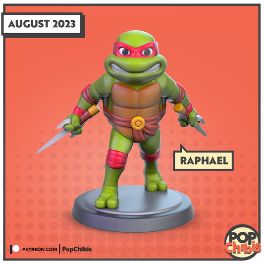 TMNT - Raphael Chibi | KS | 75mm Scale | Pop Minis | Pop Chibis | Resin Miniatures