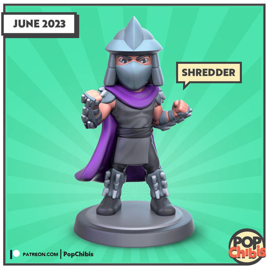 TMNT - Shredder Chibi | KS | 75mm Scale | Pop Minis | Pop Chibis | Resin Miniatures