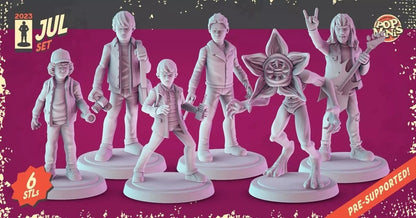 Stranger Things Set 2 | 25 - Stranger Things Set 2 | 32mm Scale | Pop Minis | Pop Chibis | Resin Miniatures