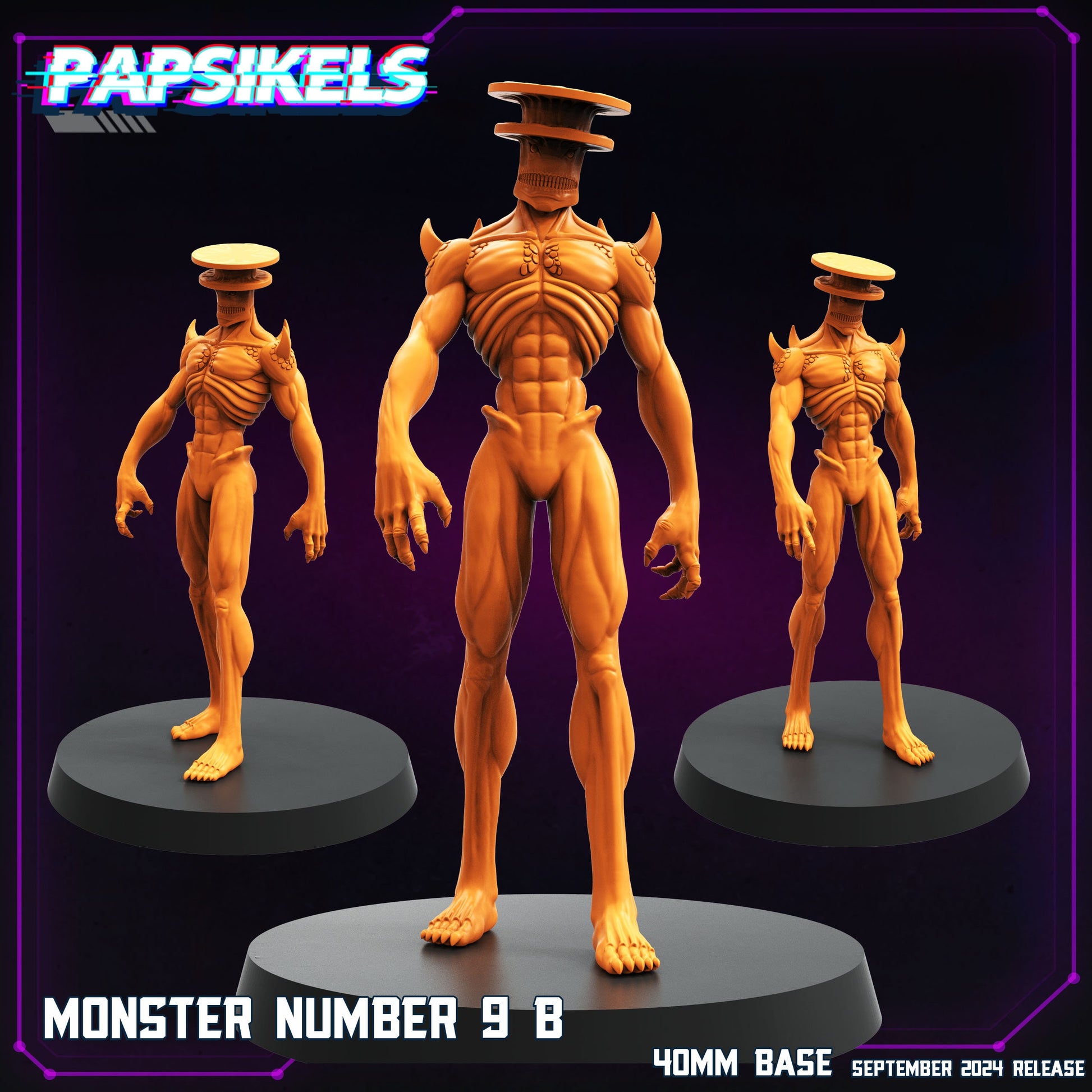Cyberpunk, Monster Number 9, Papsikels, 32mm Mini