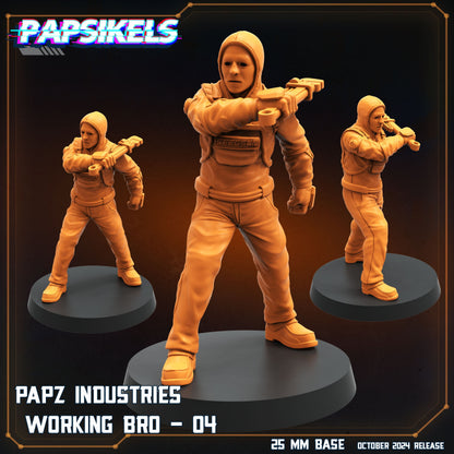 Aliens Vs Humans, Working Bros Set 4 / Working Joes , Papsikels, 32mm Mini