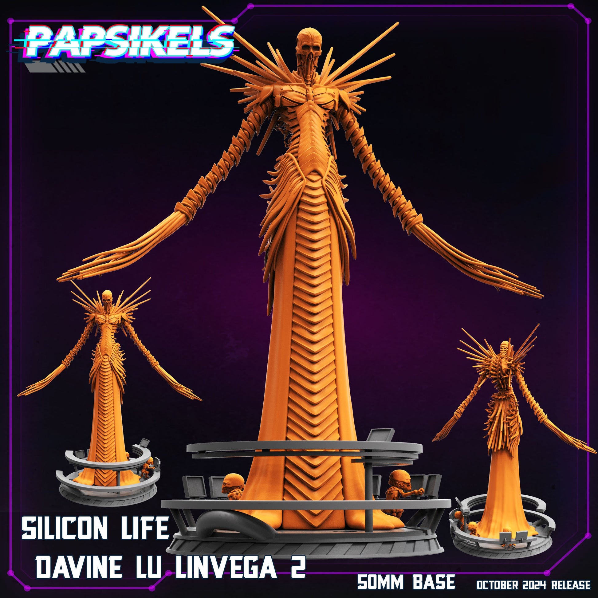 Cyberpunk, Silicon Life Davine Lu Linvega - Blame Anime, Papsikels, 32mm or 75mm Mini
