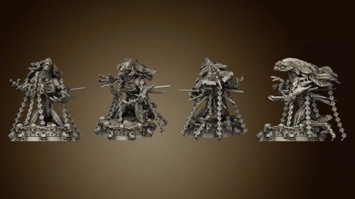 Aliens Vs Humans Captured Gigerian Royal Brood King, Papsikels, Resin Miniature